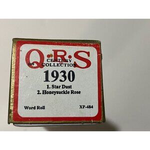 QRS Player Piano Century Collection 1930 Star Dust, Honeysuckle Rose